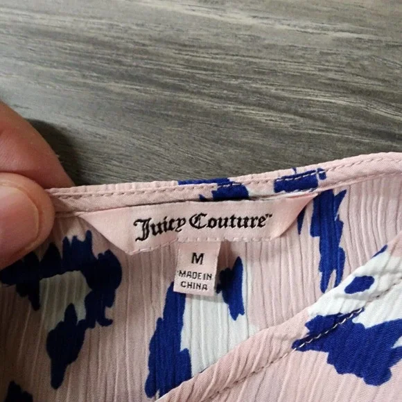 Juicy Couture Multicolor Long sleeve Blouse Top Size M - Picture 2 of 7